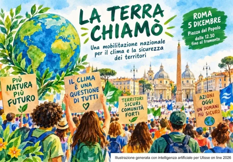 «La Terra chiamò», mobilitazione nazionale a Roma il 5 dicembre per il clima e la sicurezza dei territori