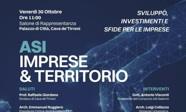 Cava de’ Tirreni, confronto sul futuro dell’area ASI: istituzioni e imprese al tavolo di lavoro