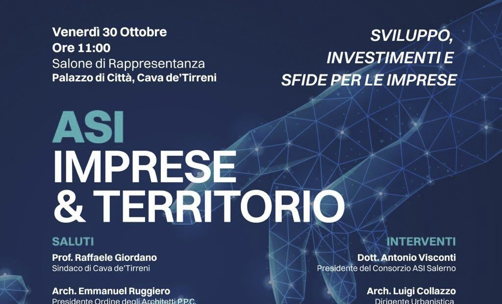 Cava de’ Tirreni, confronto sul futuro dell’area ASI: istituzioni e imprese al tavolo di lavoro